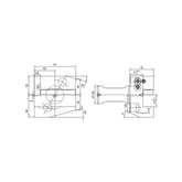B2B3AK Radial, Short, Coolant, Wedge Clamping Holders B2B3AK-302040 - Makotools Industrial Supply Tools for Metal Cutting